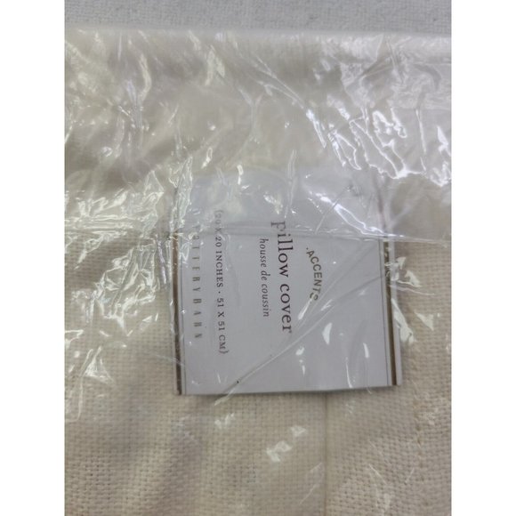 NEW - Pottery Barn 20x20" Yellow Textured Linen Farm Pillow Cover Classic Square - Picture 8 of 8